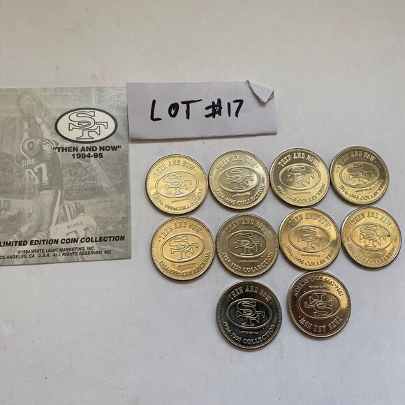 San Francisco 49ers then and now 1994-95 collectable coins 10 of 20 Lot #17 - Picture 2 of 12